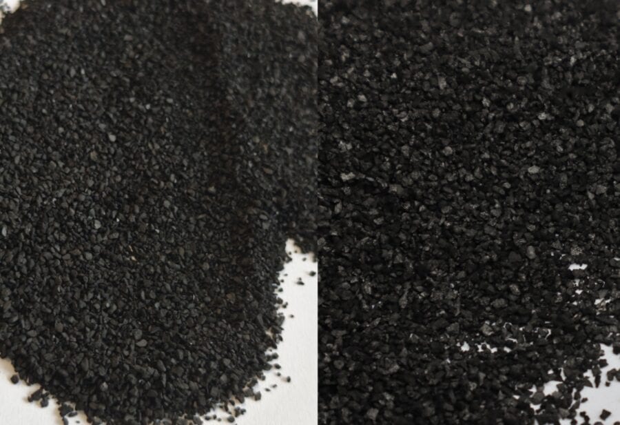 Side-by-side comparison of fine and coarse GAC grades for PFAS adsorption selection