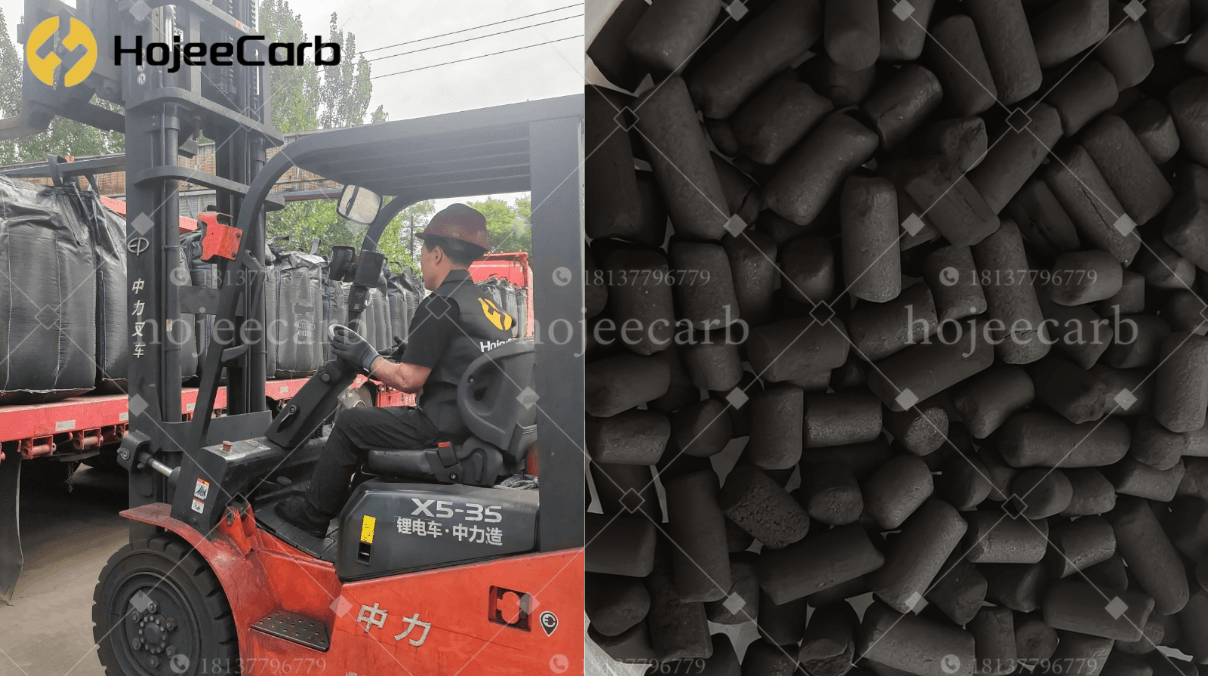 KMnO₄ impregnated activated carbon installed in HVAC system and air purifier for formaldehyde removal in indoor environments