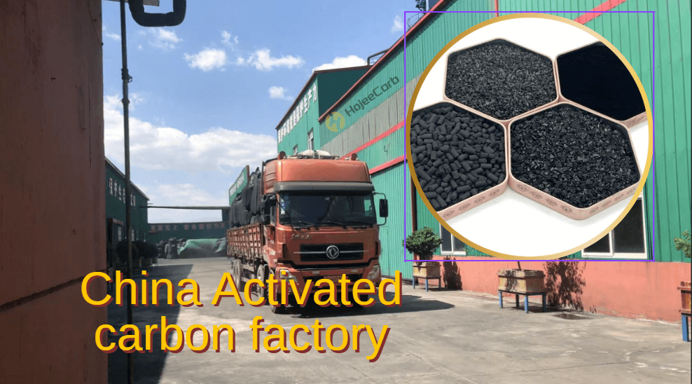 China activated carbon factory - HojeeCarb production facility with truck loading and product varieties