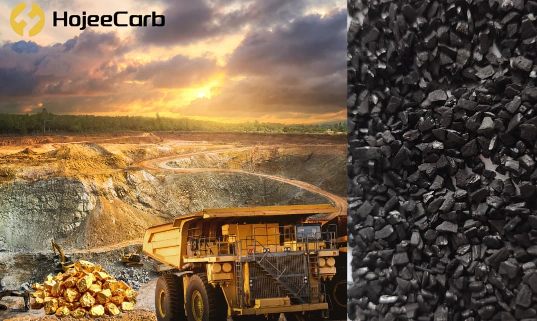 Activated carbon gold cyanide recovery process in mining