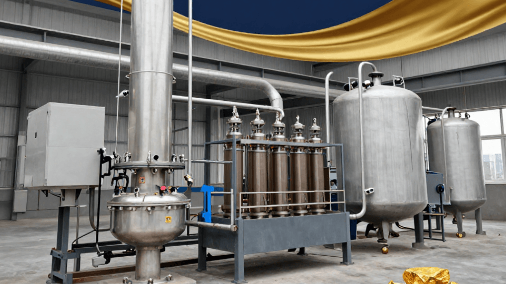 Gold elution and desorption activated carbon facility