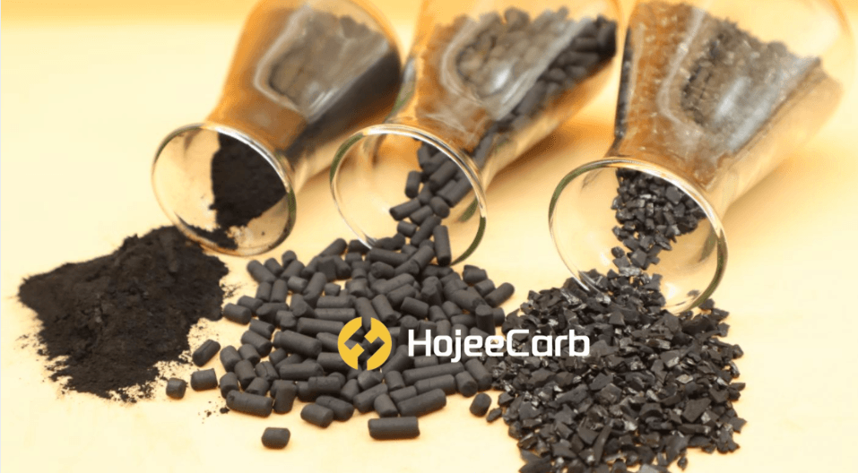 HojeeCarb activated carbon products — powder, pellet, and granular forms