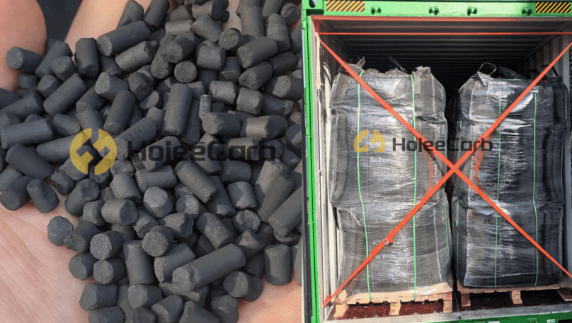 HojeeCarb coal-based activated carbon pellets for PSA hydrogen - product and container loading