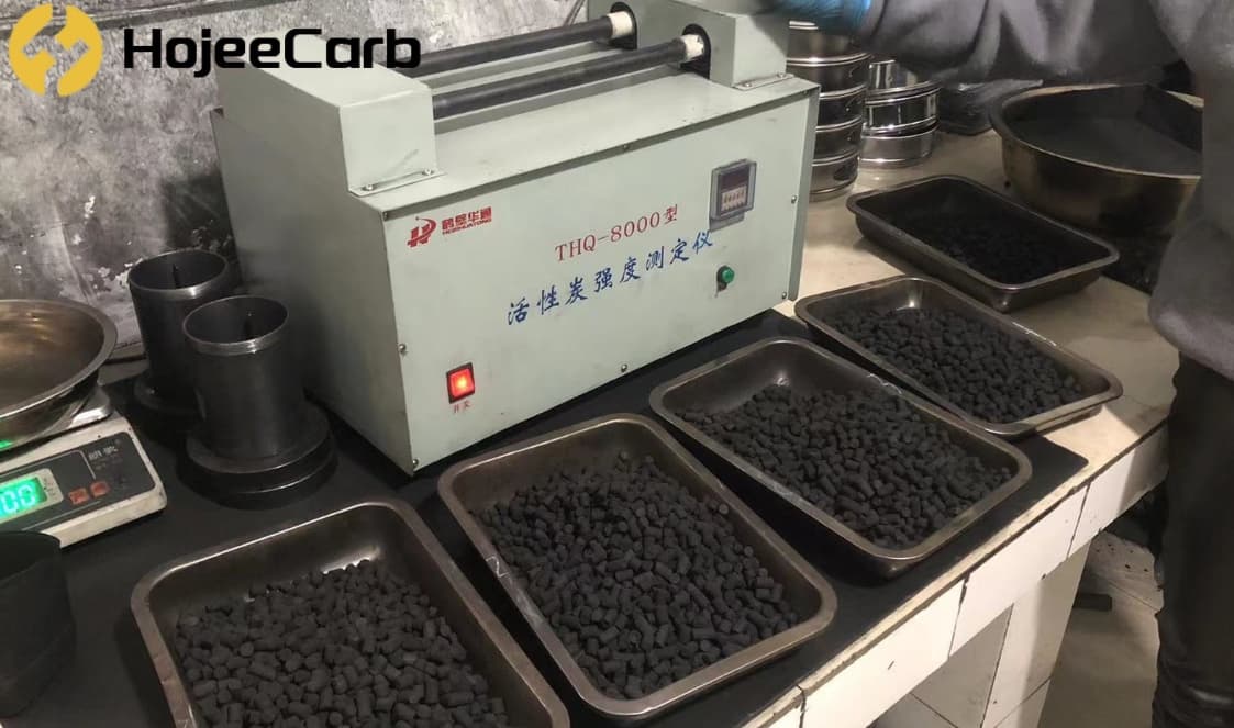 Quality testing of activated carbon for mercury removal in HojeeCarb lab