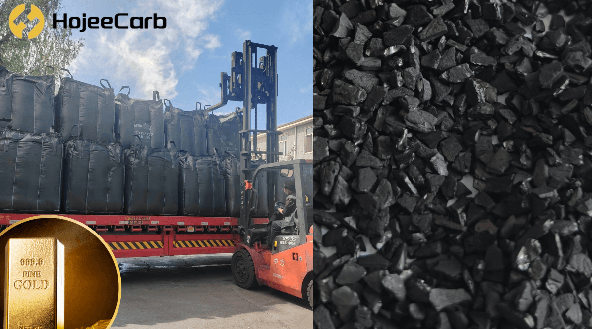 56 tons of coconut shell gold recovery activated carbon in bulk bags, bound for a gold mine in Peru running a CIP/CIL circuit