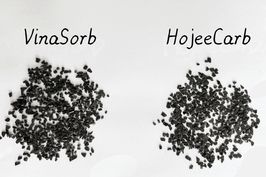 VinaSorb CPL 60 vs HojeeGold CG33 coconut shell gold recovery carbon granule comparison