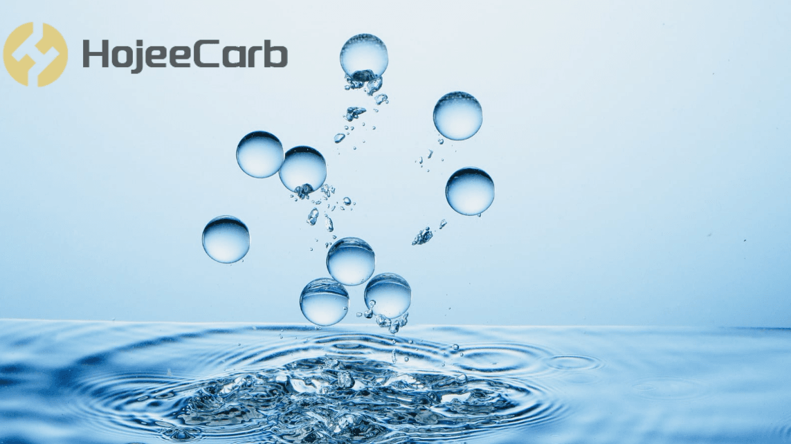 HojeeCarb activated carbon water drop — pure water filtration for well water systems