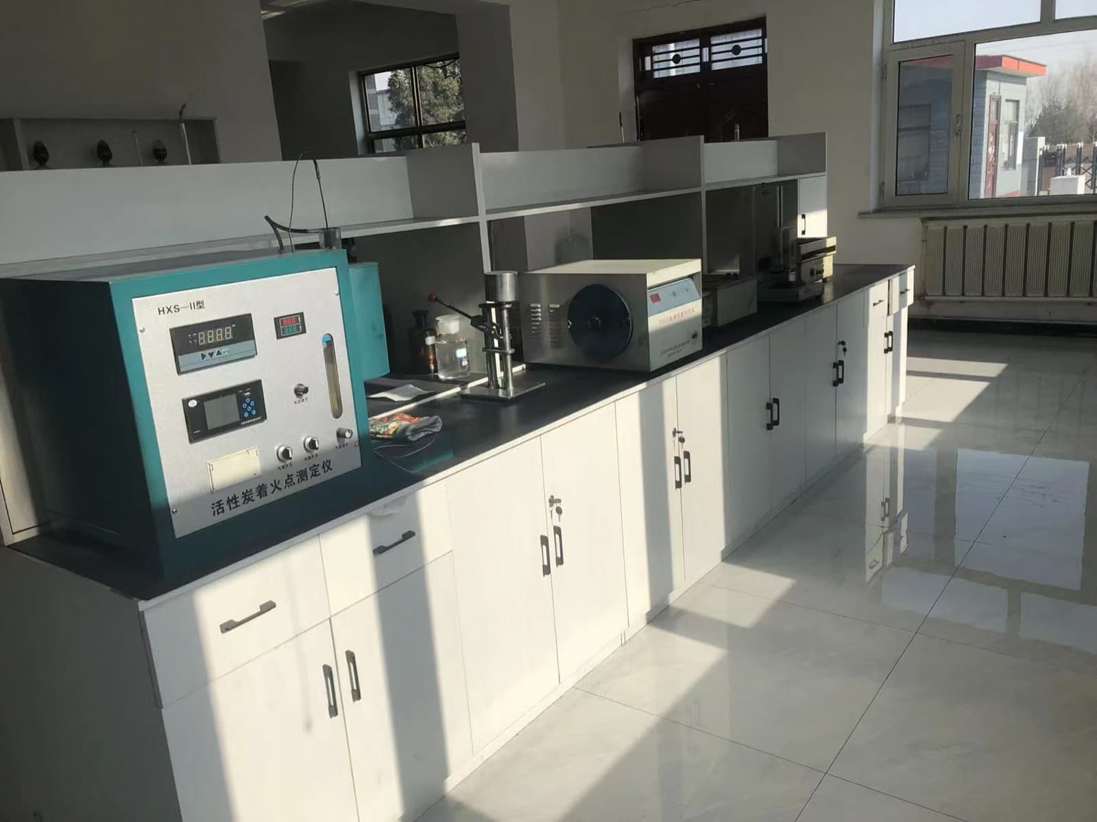 In-house quality control laboratory — CTC and iodine value testing equipment for pellet activated carbon