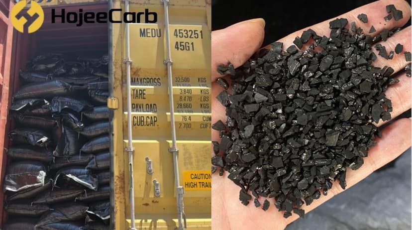 56 tons of coconut shell gold-recovery activated carbon shipped to Ethiopia in jumbo bags