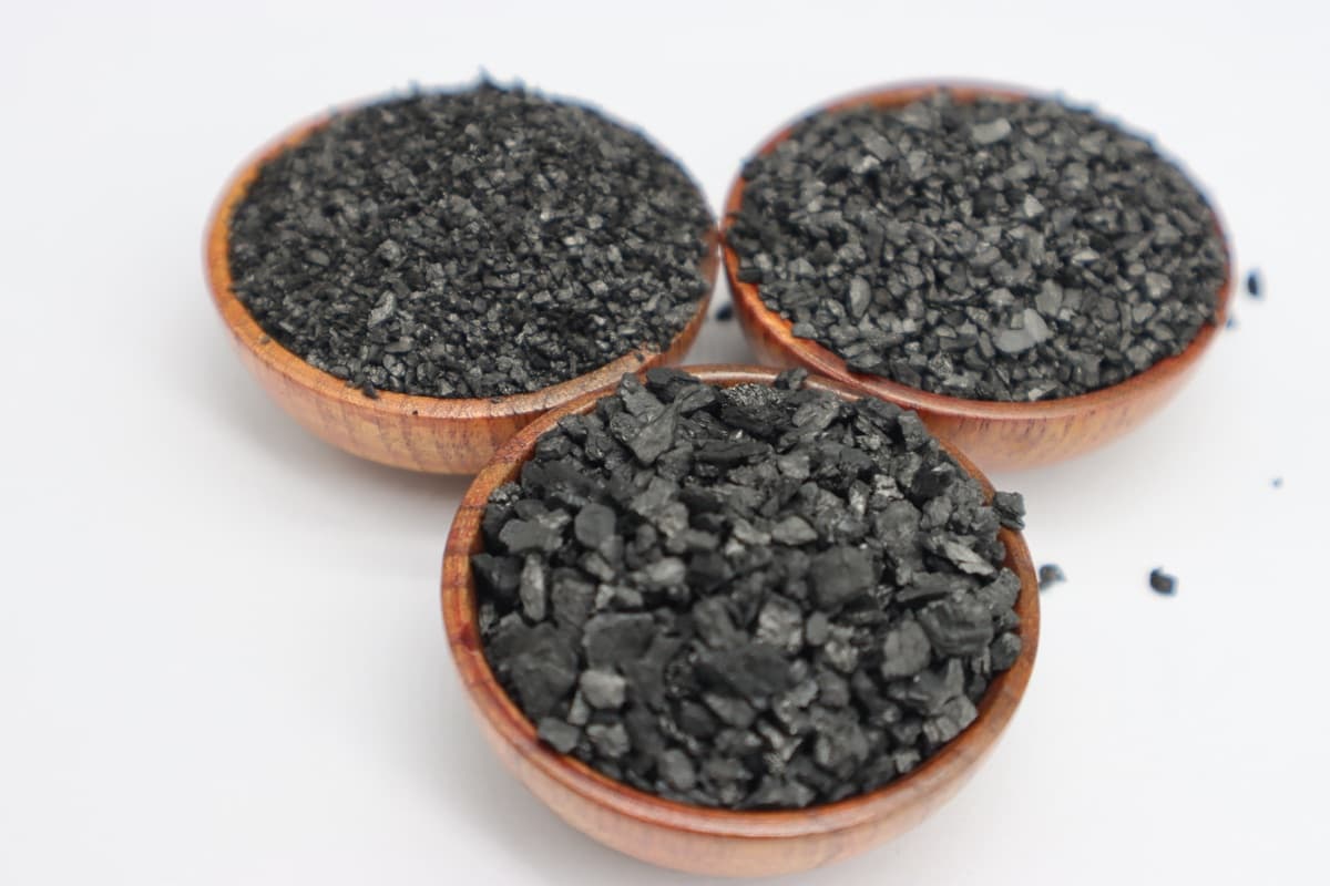 Regenerated granular activated carbon ready for reuse