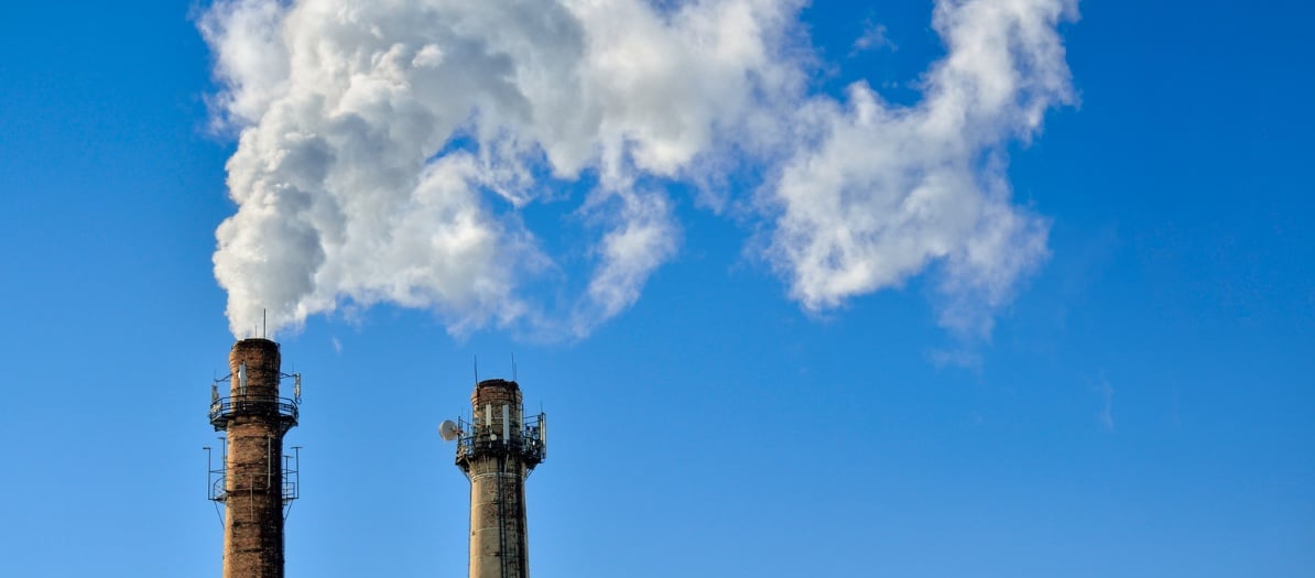 Industrial chimneys venting VOC and formaldehyde emissions controlled with KMnO4 impregnated activated carbon