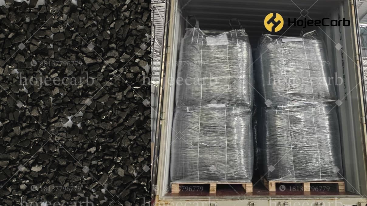 Activated carbon packaging and loading for export to Azerbaijan
