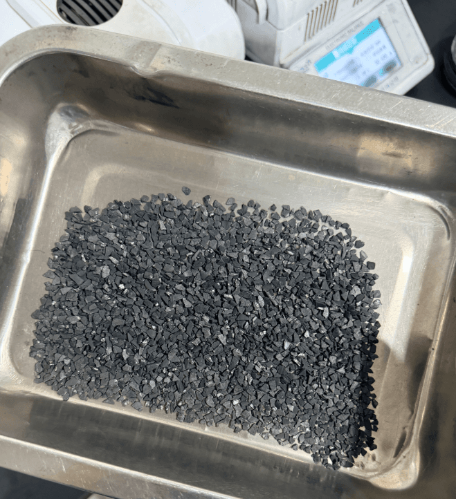 Activated carbon quality control — laboratory testing equipment and coconut shell carbon samples