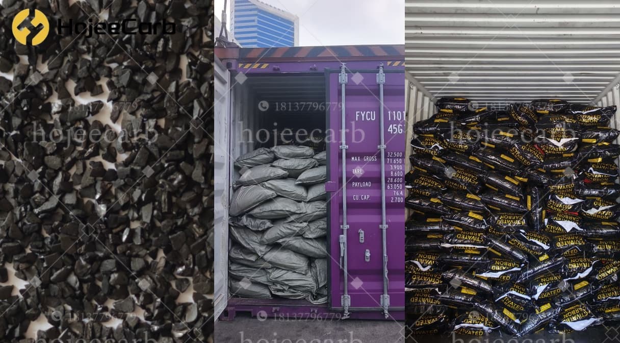 Coconut shell granular activated carbon and container loading for UAE export