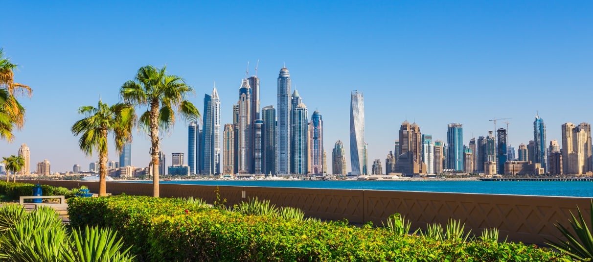 Dubai Marina skyline — HojeeCarb supplies activated carbon across the UAE